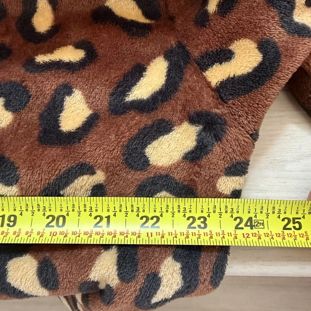 Paul Frank Y2K Cheetah Print Crewneck Oversized Teddy Juniors XL Lounge - Picture 6 of 6